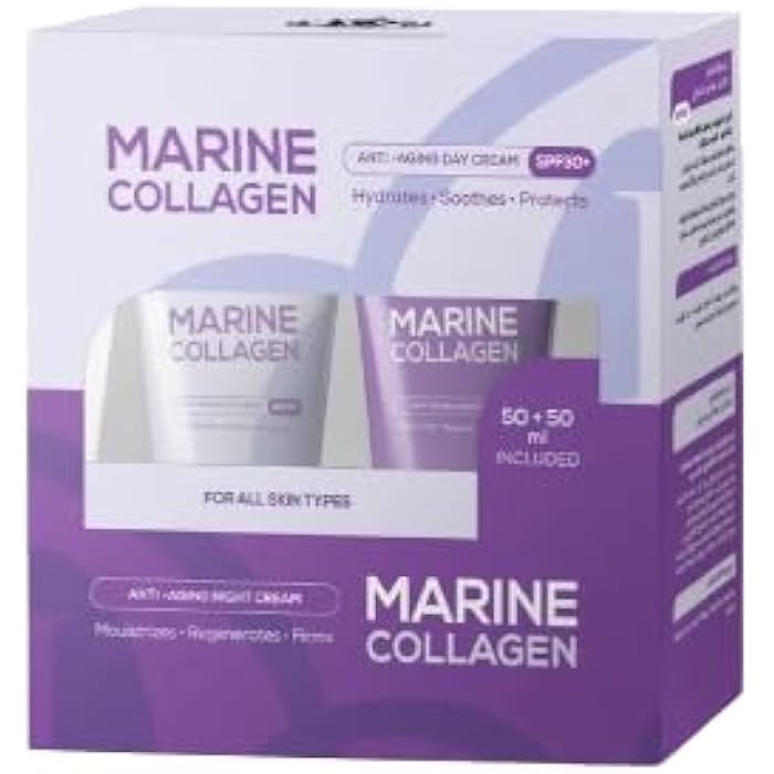 INFINITY MARINE C0LLAGEN ANTI AGING DAY CREAM + ANTI AGING NIGHT CREAM - 50ML X 2 - Image 2